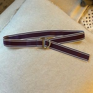 Gap Eggplant and White Ribbon Belt